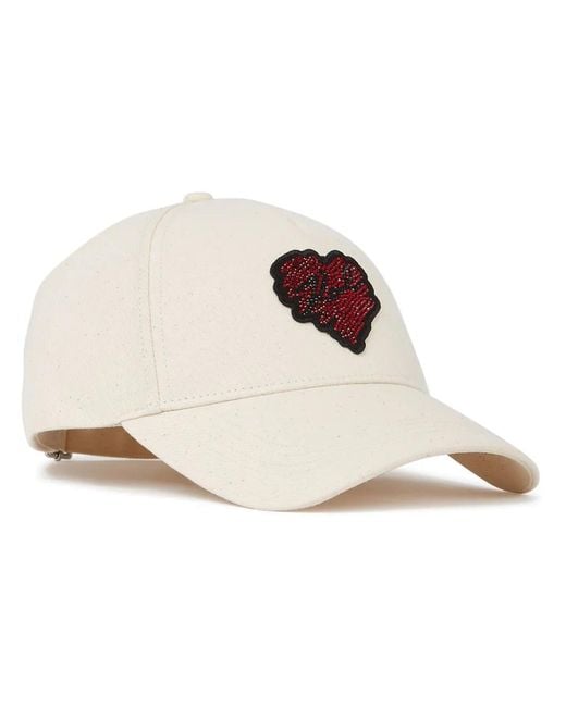 Karl Lagerfeld White K/Heart Cap