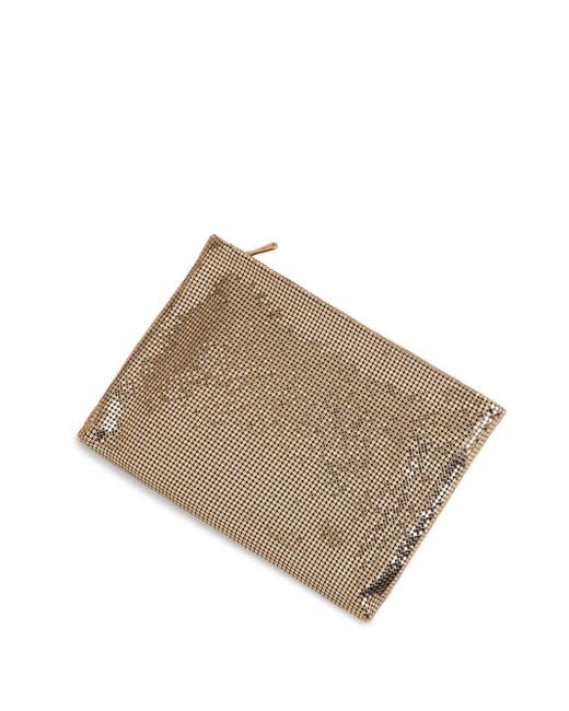 Rabanne Natural Mesh Clutch Bag