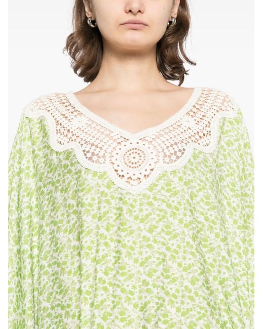 Bambah Flora Jurk in het Green