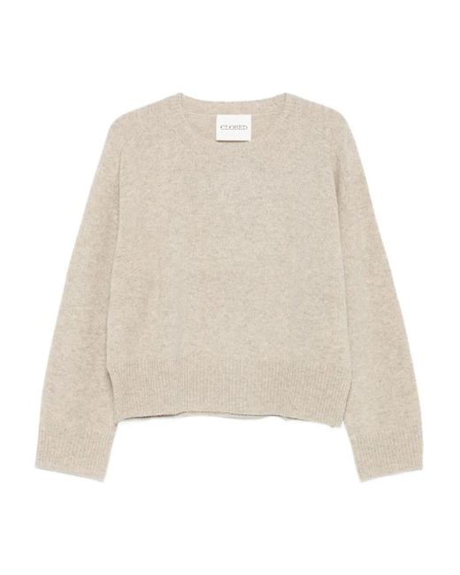 Closed Natural Wool Crewneck Jumper