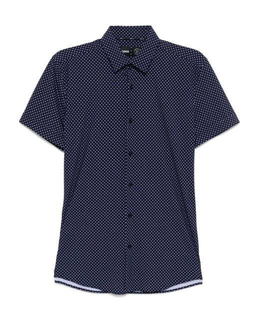 Boss Hemd Mit Grafischem Print in Blue für Herren