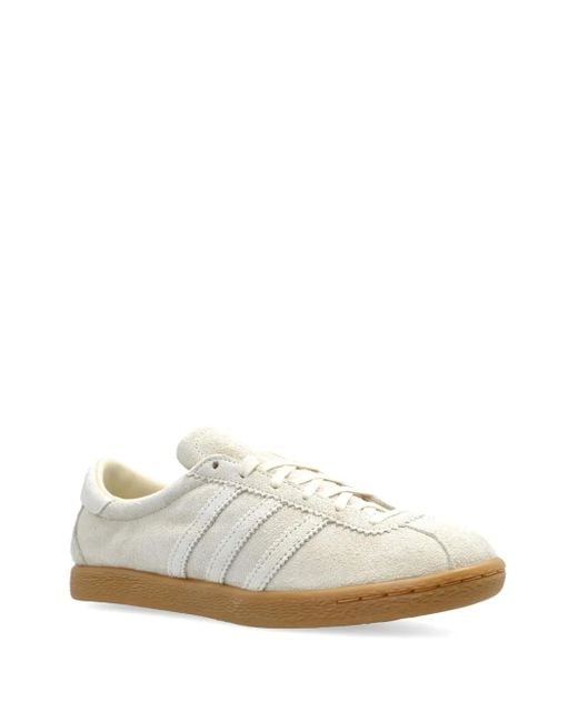 adidas Tobacco Suede Low-Top Sneakers in White