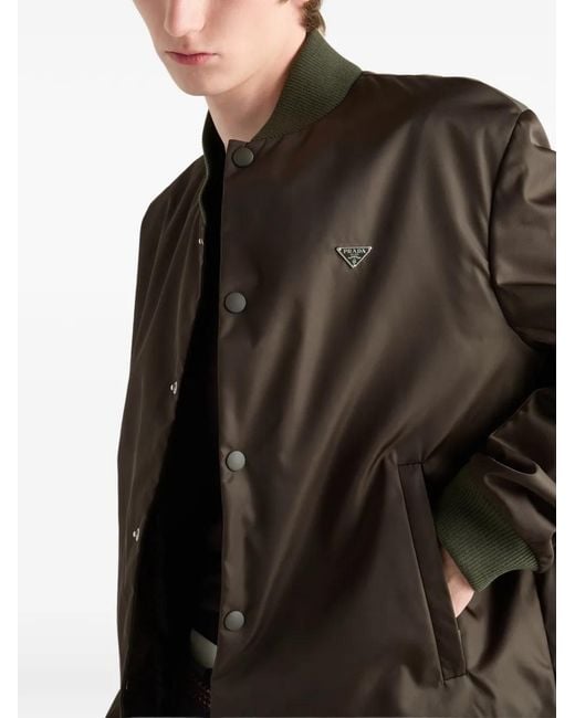 Prada Re-Nylon Bomberjack in het Green voor heren