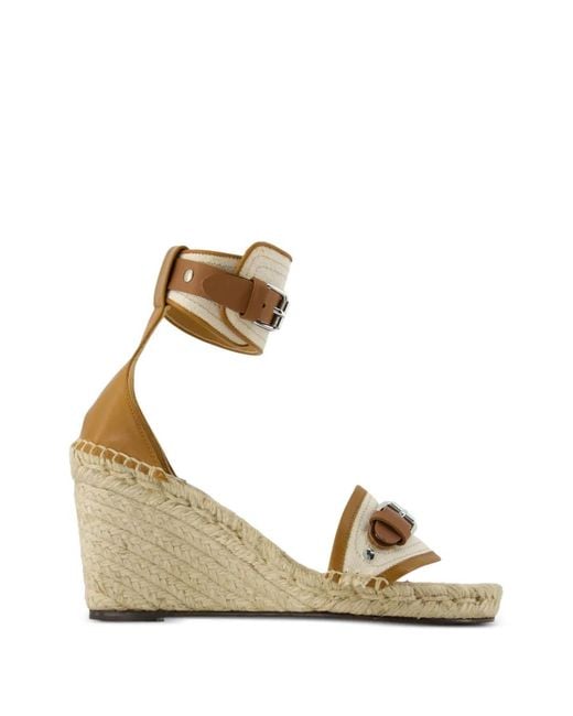 Isabel Marant Metallic Oliha Buckle-Strap Espadrilles