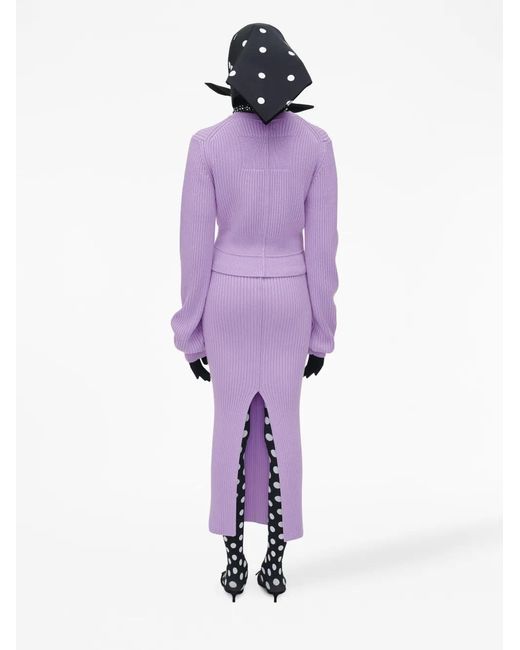 Marc Jacobs Purple Femme Crew Neck Jumper