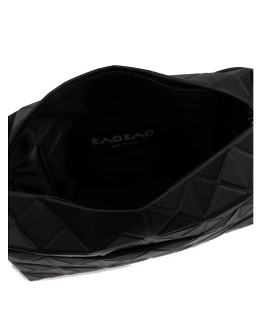 Issey Miyake Black Geometric-Pattern Shoulder Bag