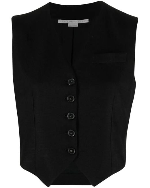 Stella McCartney Black Canvas Tailoring Gilet