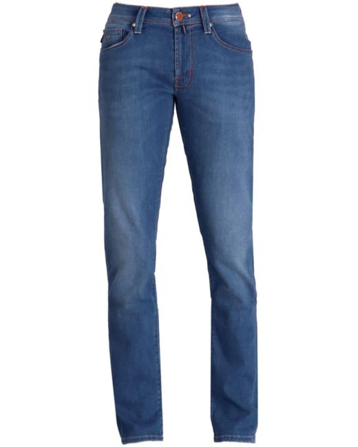 Sartoria Tramarossa Blue Leonardo Slim-fit Jeans for men