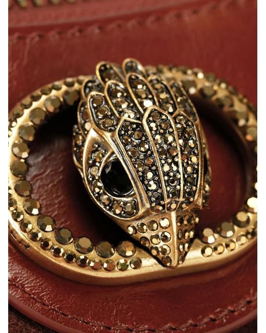 Kurt Geiger Brown Butterfly Embellished