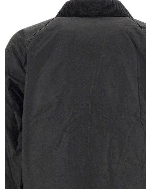 Barbour Black Transport Waxed Cotton Jacket for men