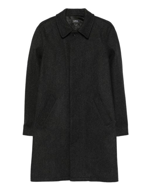 A.P.C. Mantel mit eingefasster Tasche in Black für Herren