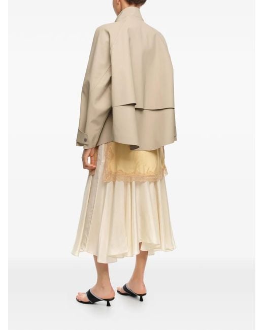 Bimba Y Lola Natural Layered Jacket