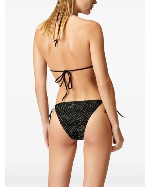Missoni Black Zigzag-Knit Bikini Set