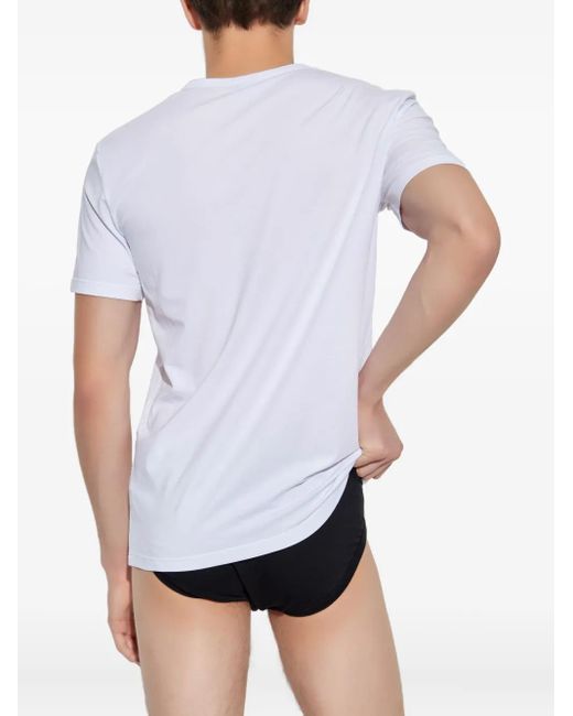 Moschino Blue Logo-Detail T-Shirt (Pack Of Two) for men