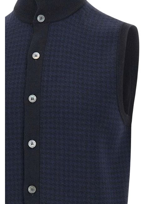 Gilet di FILIPPO DE LAURENTIIS in Blue da Uomo