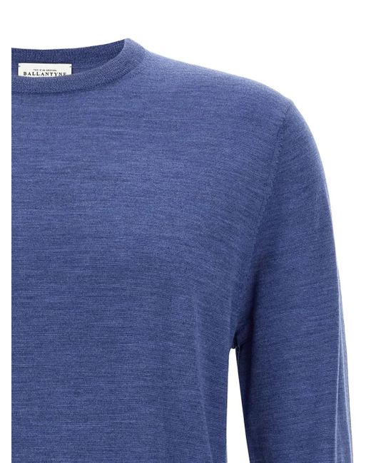 Ballantyne Blue Crew-Neck Jumper for men
