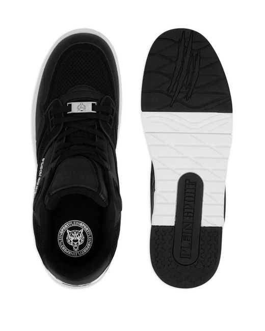 Philipp Plein Black Apollo-1 Lace-Up Sneakers