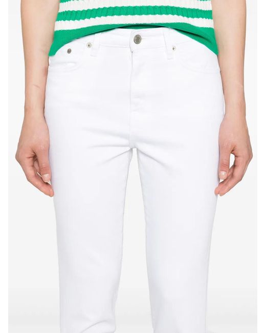 Ralph Lauren White High-Rise Skinny Jeans