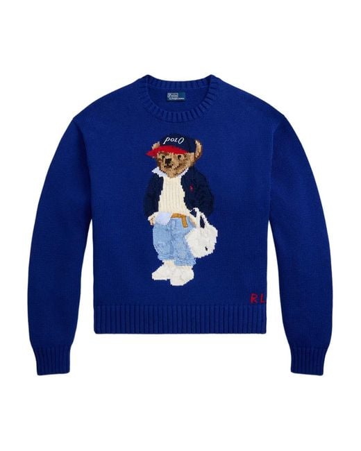 Polo Ralph Lauren Blue Polo Bear Sweater
