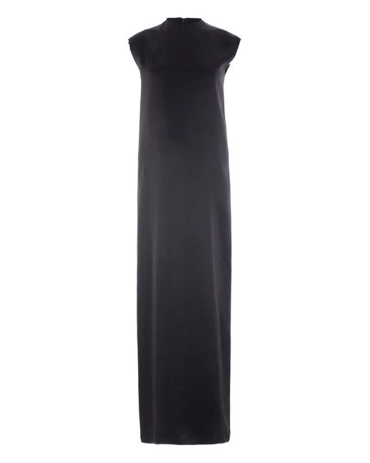 Balenciaga Blue Sleeveless Raw-Edge Dress