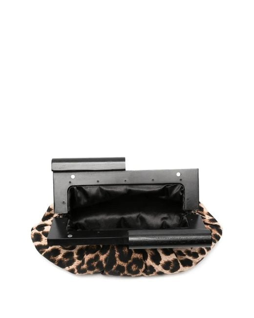 Twentyfourhaitch White Kenda Ruched Clutch Bag