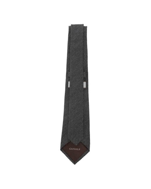 Canali White Dotted Tie for men
