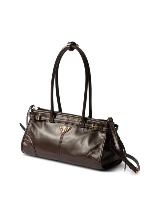 Prada Black Bonnie Medium Leather Handbag