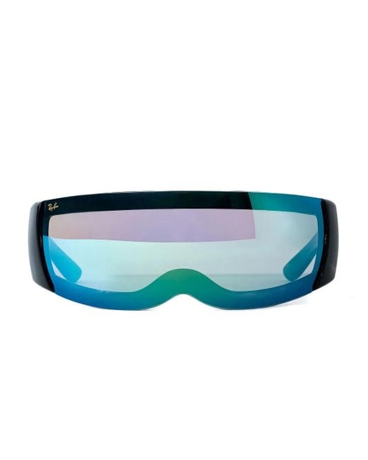 Occhiali Da Sole Ultra Wrap 002 di Ray-Ban in Blue