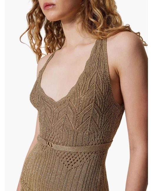 Twinset Natural Lurex-Detail Top