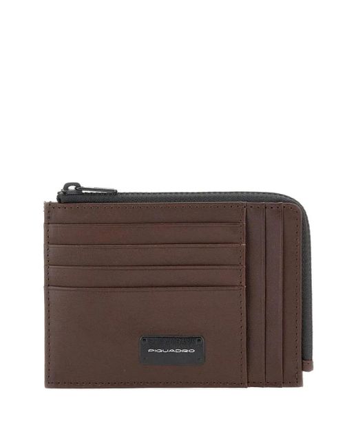 Piquadro Kartenetui mit Reißverschluss in Brown für Herren