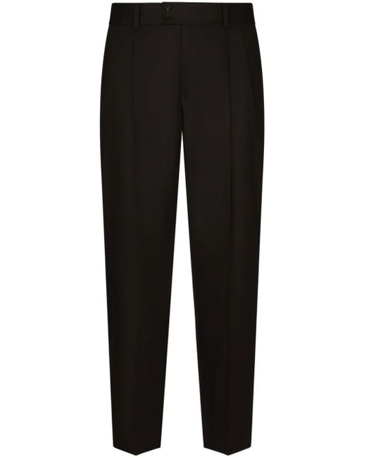 Pantalon de costume à plis marqués Dolce & Gabbana pour homme en coloris Black