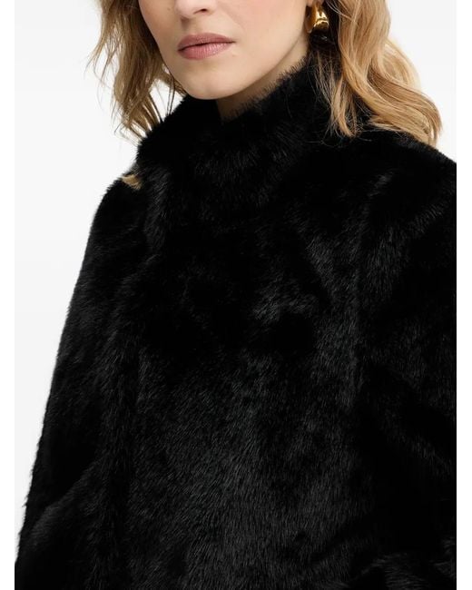 Chaqueta Con Botones Y Cuello Alto Guess de color Black