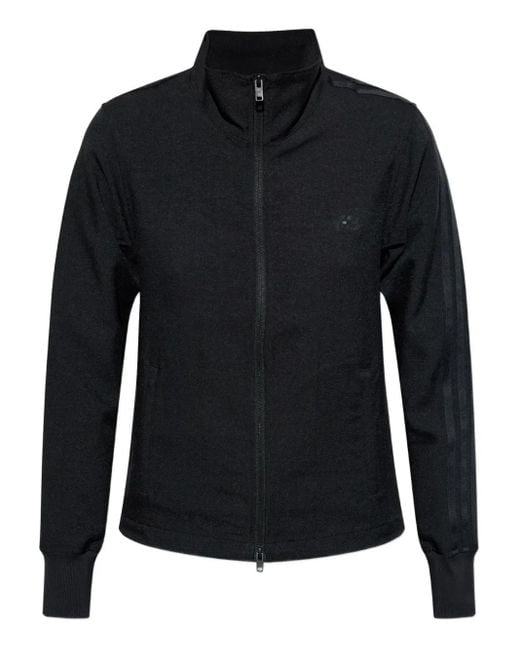 Y-3 Black Three-Stripe Arm Sweatshirt