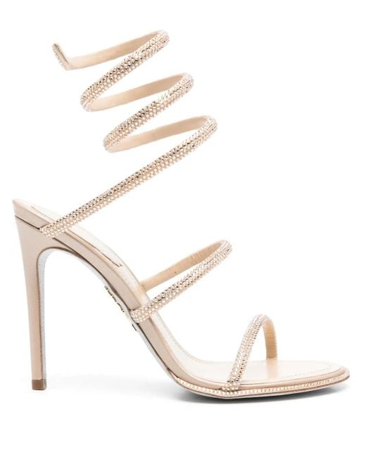 Rene Caovilla White 100Mm Cleo Sandals