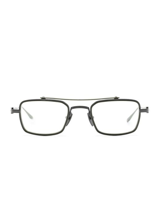 Akoni Brille Mit Eckigem Gestell in Black für Herren