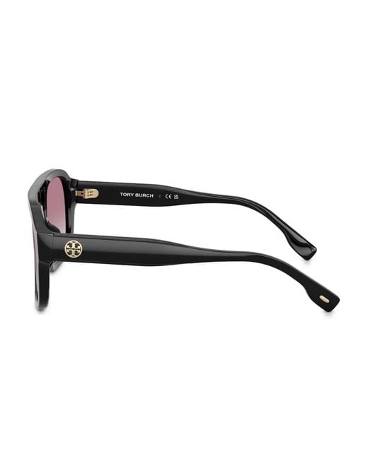 Tory Burch Pink Double-Bridge Square-Frame Sunglasses
