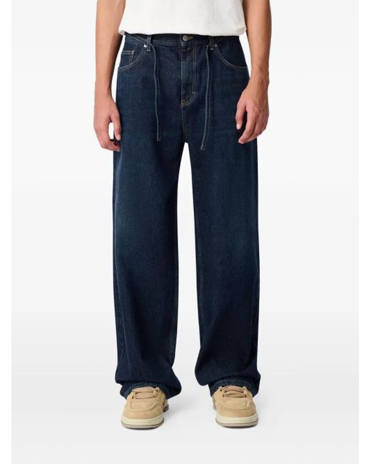 Axel Arigato Blue Arigato Drawstring-Fastening Jeans for men