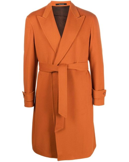 Tagliatore Klassischer Mantel mit Gürtel in Orange für Herren | Lyst AT