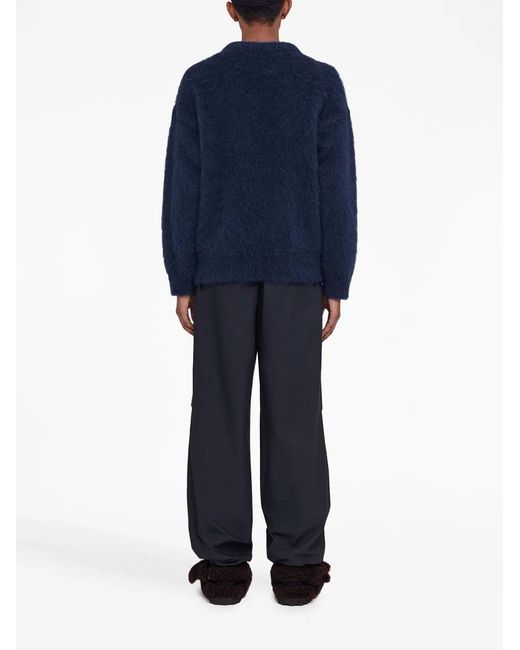 Jil Sander Blue Cotton Trousers for men