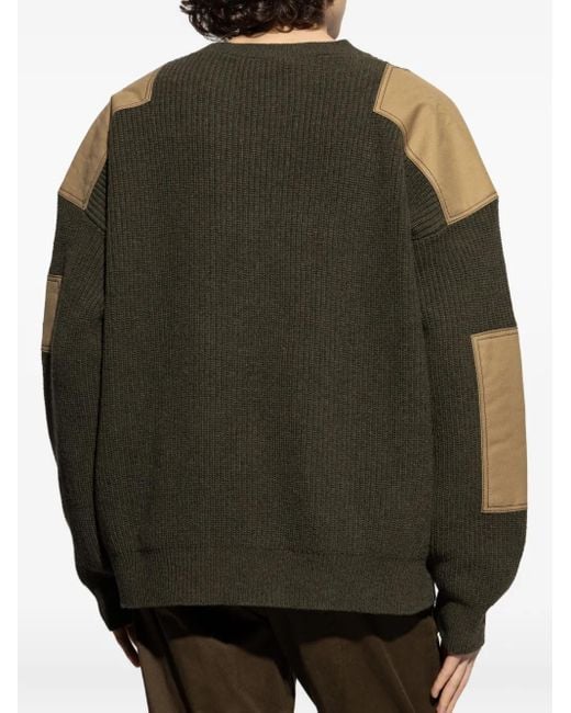 DSquared² Green Logo-Embroidered Jumper for men