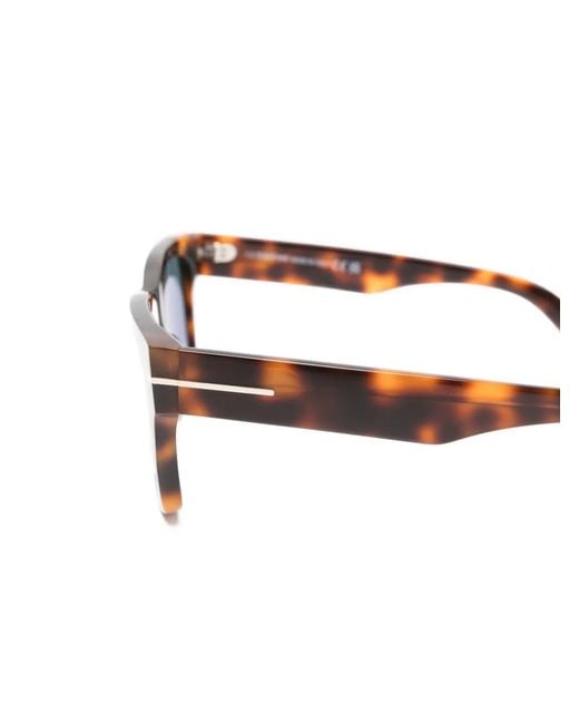Tom Ford Blue Andy Rectangle-Frame Sunglasses