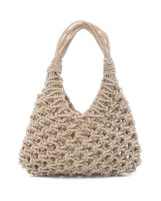Bolso shopper Vannifique pequeño HIBOURAMA de color Natural