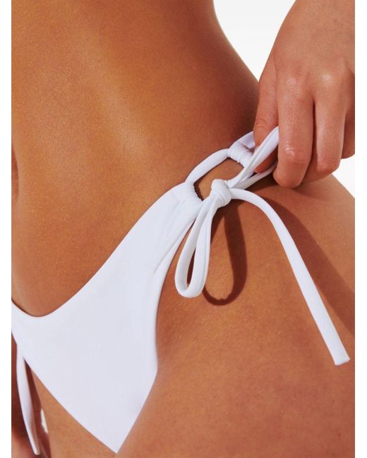 Karl Lagerfeld White Hotel Karl String Bikini Bottoms