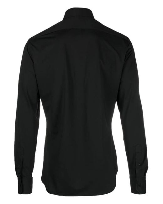 Xacus Black Button-Down Fastening Shirt for men