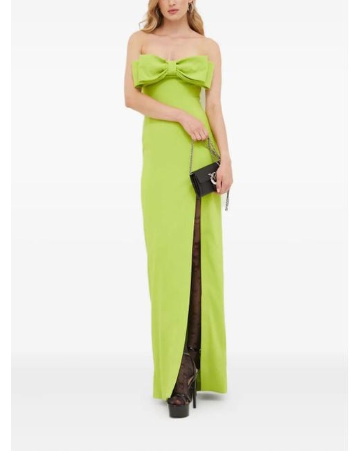 Pinko Green Maxikleid Mit Schleifendetail