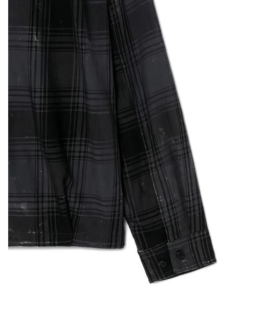 Juun.J Black Checked Shirt for men