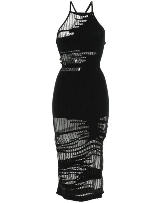 Cult Gaia Black Nodin Midi Dress