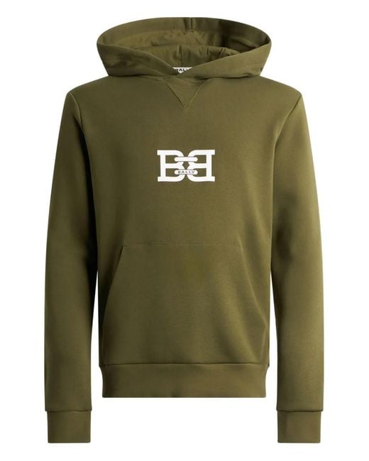 Bally Green Logo Hoodie for men