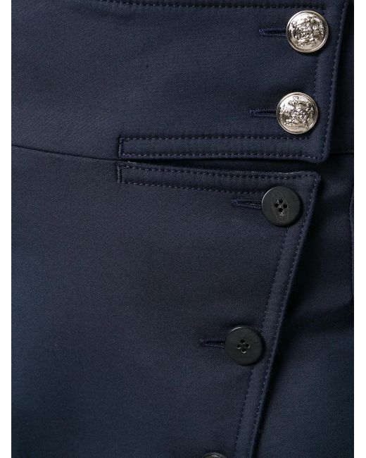 Calvin Klein Blue High Waisted Trousers
