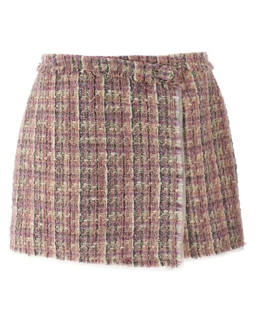 LoveShackFancy Royce ミニスカート Brown